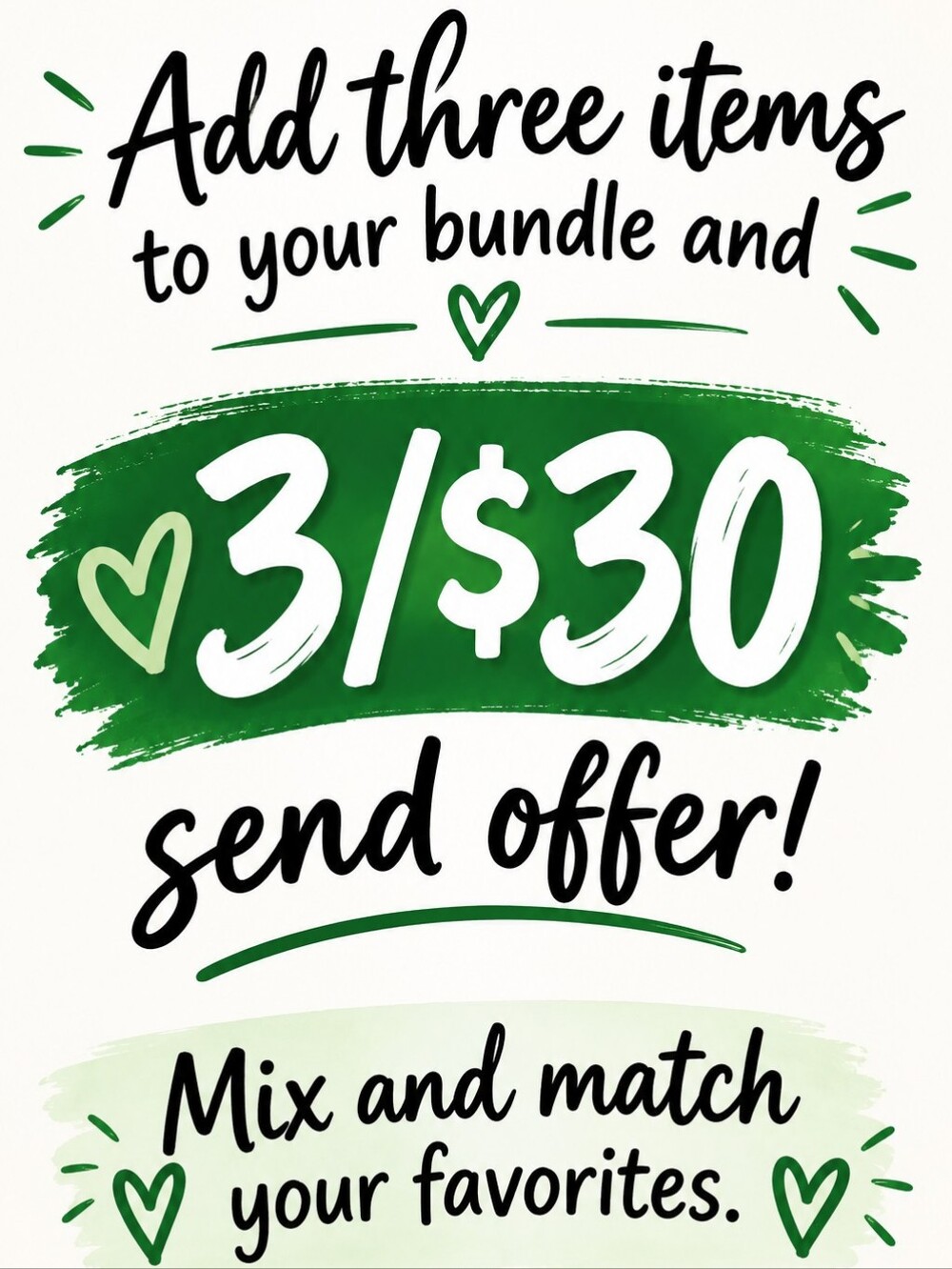 💚 3/$30 BUNDLE DEAL! 💚